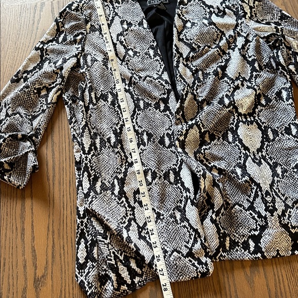 NYCC Snakeskin Print Blazer XL - Picture 6 of 9